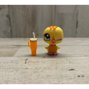 Littlest Pet Shop LPS Vintage Winking Chick Yellow Duck Lot EUC